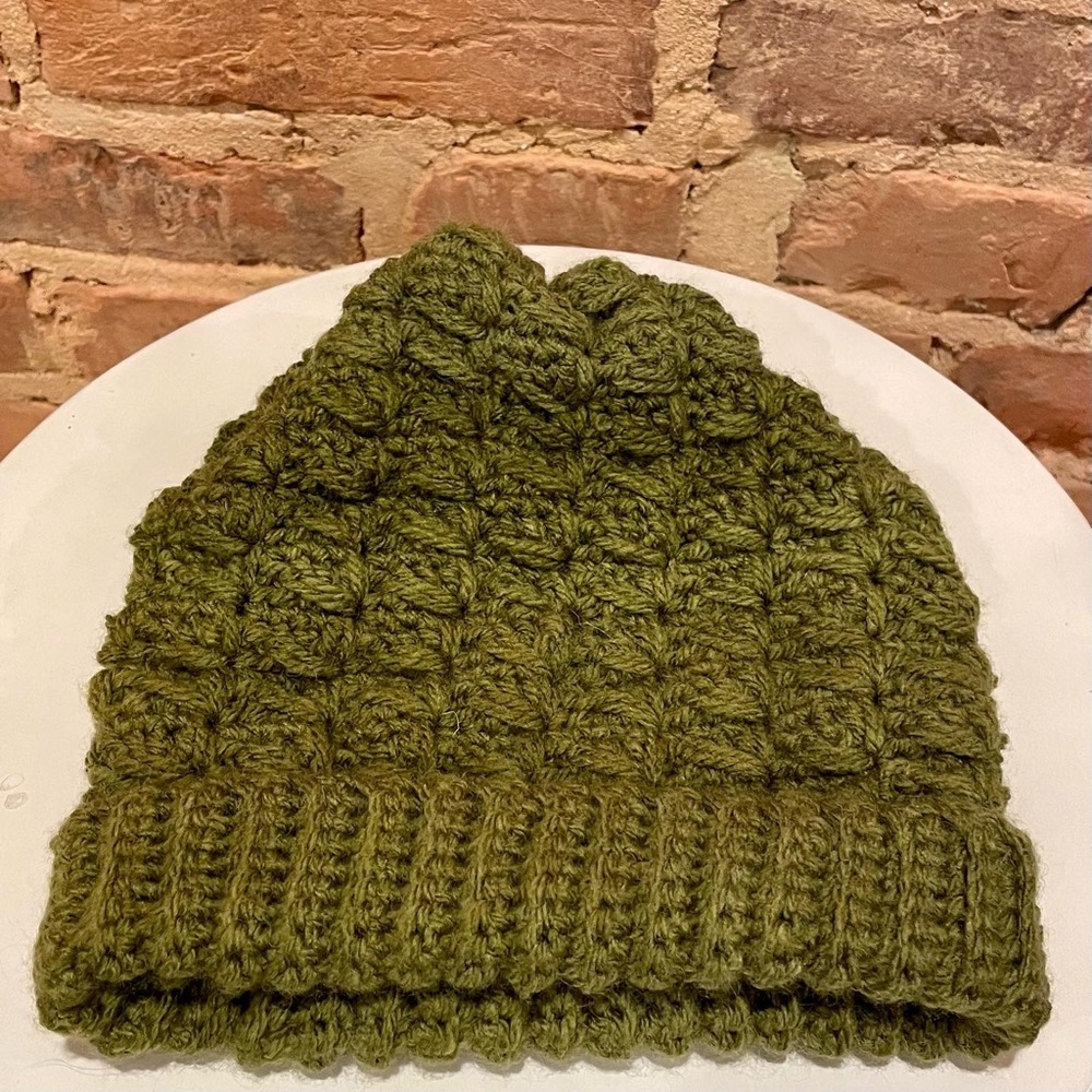 Pistachio Green Wool Winter Hat
